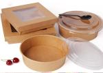Paper Bowl With Lid For Take Away hot soup paper bowl kraft paper bowl salad