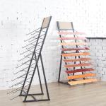 2 Sides Delicate Floor Tile Display Rack Stand 10 Pieces Acid Resistance