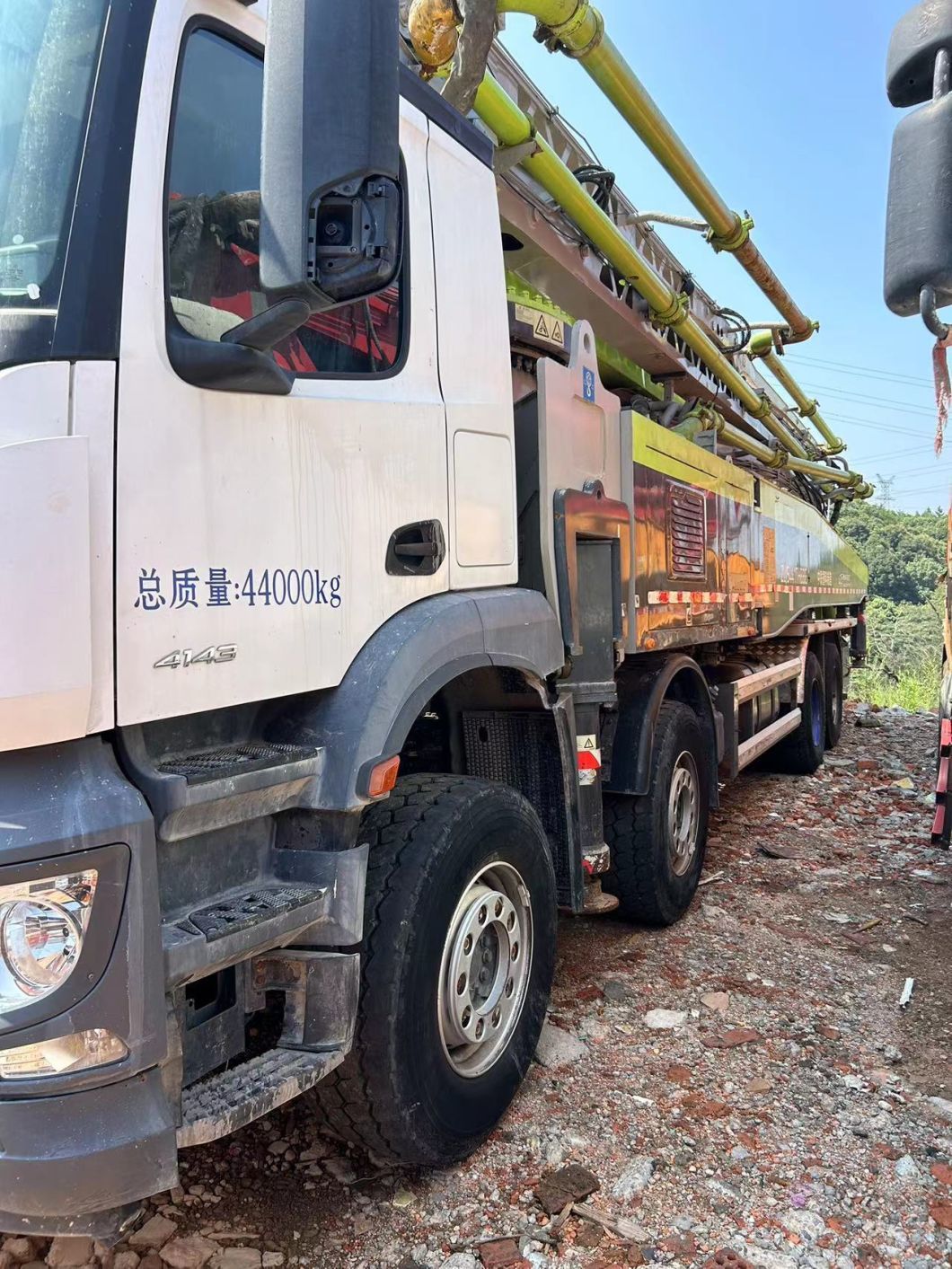 2020 Used Concrete Pump Truck 59m Benz Chassis Truck Mounted Pump Construction Equipment