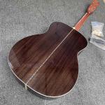 Custom 40 inch OM45 body DIY KIT Acoustic Guitar with Herringbone Binding no