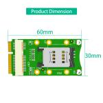 Laptop WWAN LTE Mini PCI-E Adapter With SIM Card Slot