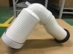 White Smooth Toilet Pan Connector , Discharge Mode 90 Degree Pan Connector
