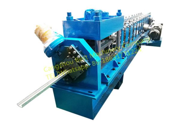 Steel Rolling Shutter Door Guide rail Roll Forming Machine 3 Phase With 3kw