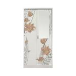 Double Doors Steel Wardrobe Closets Home Bedroom Furniture 1800mm Width