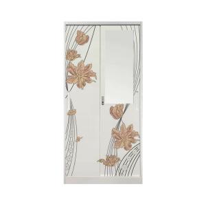 China Bedroom Furniture Two Doors Freestanding Steel Closet 0.5-1.2mm Thickness factory