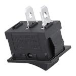 AC 6A/250V 10A/125V Black 2 Pin Position Snap in ON OFF Electrical Boat Rocker
