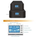 Hybrid Solar System 500W 600VA Sine Wave Power Inverter PWM 50A