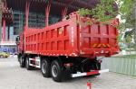 Foton Dump Truck 15 Tons 580 Horsepower 8X4 7.6M Red Body Double Rear Axle U