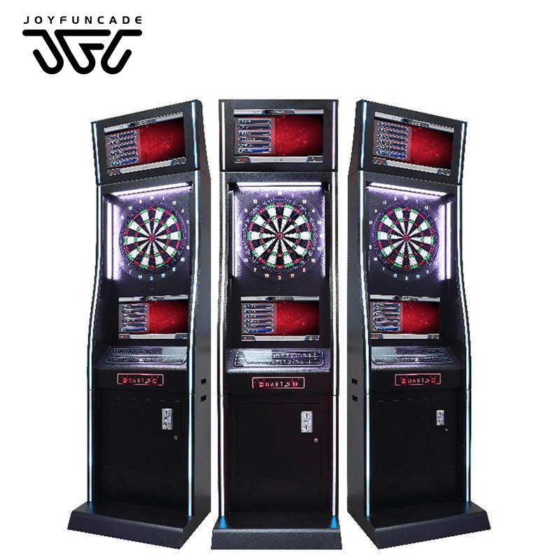 China Unique Animations Promotional Electronic Dart Board Machine Customizable Dart Arcade with Themed Visuals factory