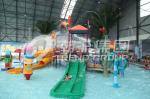 Interactive Fiberglass Water House / Slide Toddler Playground Equipment for