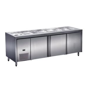 China Silver Undercounter Refrigerator 0°C - 10°C Top with Trays / Cover on sale