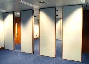 China 85mm Wood Melamine Conference Room Sound Proof Partition Walls Sliding Types factory