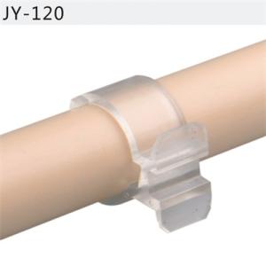 China JY-120 28mm PP Plastic Pipe Clamp Fittings For Label Holder factory