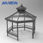 Modern Garden Gazebo With Sides Residential Garden Aluminium Roof Gazebo