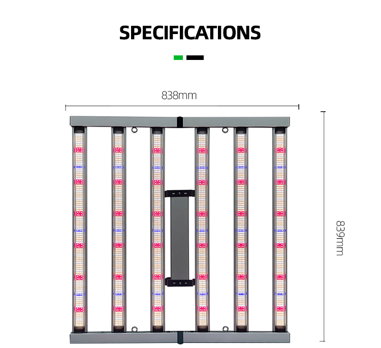 Indoor 4x4 ft Coverage Dimmable Full Spectrum 500W Led Growing Light Bar for Veg Medical Plant