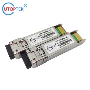 China 10Gb/s SFP+ WDM 80km Bidi LC 1490/1550nm SM Single LC optical transceiver module factory