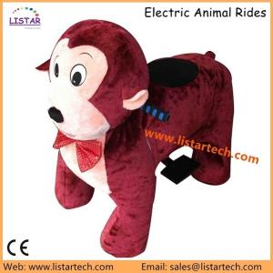 China Lovely Monkey Children Animal Rides Plush Ride on Wild Animals Electric Animal Toy factory