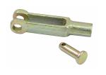 SS Parking Brake Cable 10-32 Thread Female Clevis End With 3/16 Inch Pin