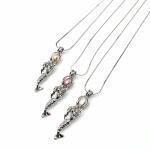 Mermaid Oyster Pearl Cage Necklace Beads Cage Essential Oil Diffuser Locket