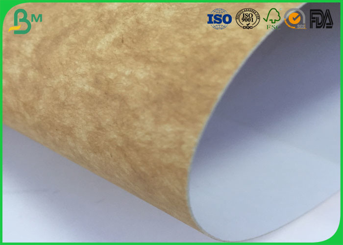 Stretching Resistance Kraft Liner Paper 400gsm 450gsm In Sheet / Roll Packing
