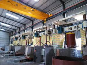 China Four Cylinder Gantry Stone Cutting Machine For Colum Slab factory