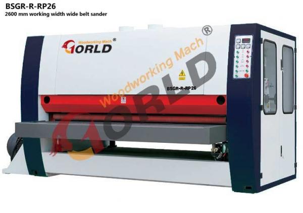 China BSGR-R-RP26 2600 mm Working Width 8 ft Width Plywood MDF Board One Side 3 Heads Wide Belt Calibration Sander factory