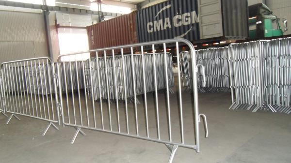 Hot Dipped Glavanized Steel Crowd Control Fence Size 1100mm x 2200mm Available