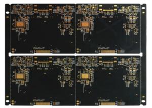 China 4 Layers Black Ink FR4 PCB Board 2u&quot; With Immersion Gold factory