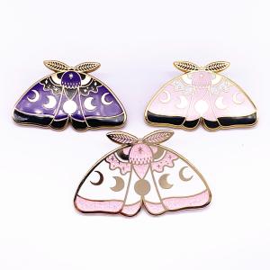 China Butterfly Shape Hard Enamel Lapel Pins Customized Size For Collectible factory