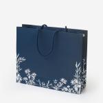 Custom Matt Glossy Laminated White Art Paper Gift Bag With Handles For Shopping