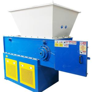 China 800kg/h Industrial Single Shaft Plastic Shredder Crusher PE Film/Pipe Machine ALLOY Material 38kW factory