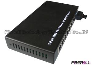 China Multi Ports 10/100M Optical Media Converter With SC Port And Seven RJ45 Ports factory
