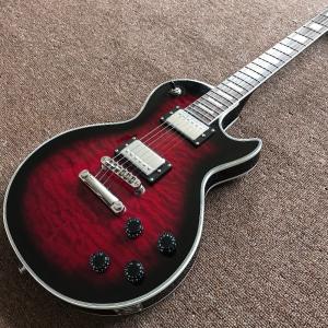 China Chinese Electric Guitar with CHROME Hardware, Vintage red burst Quilted Maple Top factory