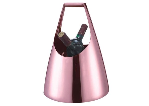Rose Gold Stainless Steel Champagne Commercial Buffet Equipment With Handle ,