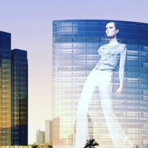 China Showroom Transparent LED Display P3.91-7.81 Strong Easy Flexible Installation factory