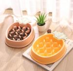 ABS Slow Feeder Dog Bowl For Small Medium Dogs 23.5 * 5 CM