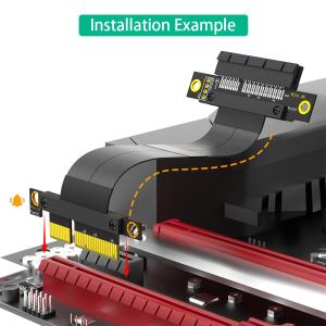 Flexible Data Transfer Solution PCI Express 4X Extension Cable