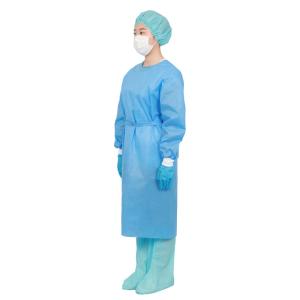 China S-5XL Plus Size Disposable Isolation Gowns In Stock EN14126 standard factory
