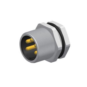 China 7/8'' Solder Waterproof Male Rear Panel Mount Connector 5pins For Signal factory