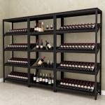 Fashion Shop Wooden Shelf Rack , Wooden Display Cabinet For Vegetable / Juice /