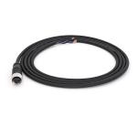 Straight M12 Connector Female 12 Pin Pre Assembled 5M Cable PVC A Code