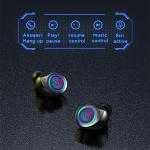 LED Digital Display 8mm BT5.0 Stereo Wireless Earphones Low Latency 300mAh