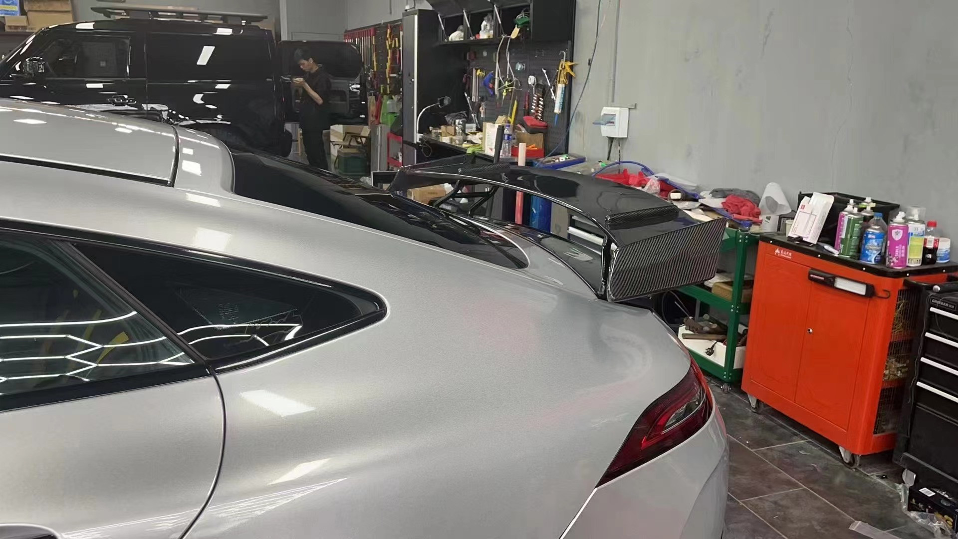 For Mercedes-Benz AMG GT50 GT63 Carbon Fiber Spoiler AMG GT50 GT63 Upgraded RT900-style Carbon Fiber Spoiler Wing