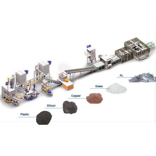 Solar Photovoltaic Panel Recycling Plant with Capacity 200-1000kg/h and Voltage