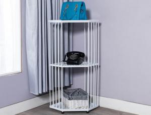 China 4 Layers Shop Display Shelving Bag Display Rack Customized Logo factory