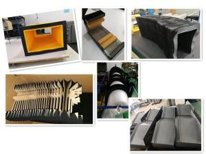 China high quality sewn bellows lightweight with difference colours protect for waterjet metal stone glass cutting machine factory