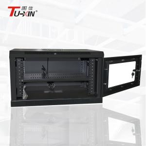 China Small Wall Mount Network Cabinet Toughened Glass Door Radiation Protection factory
