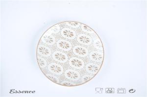 China Round Shape Porcelain Dinner Plates 11&quot; Large Pad Painted For Restaurant / Home factory