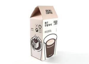 China OEM Custom Cardboard Display Stand Boxes Recyclable Food Grade For Coffee factory