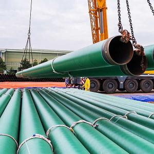 China Low Pressure Fluid Transmissions Spiral Welded Tube For Piling Project factory